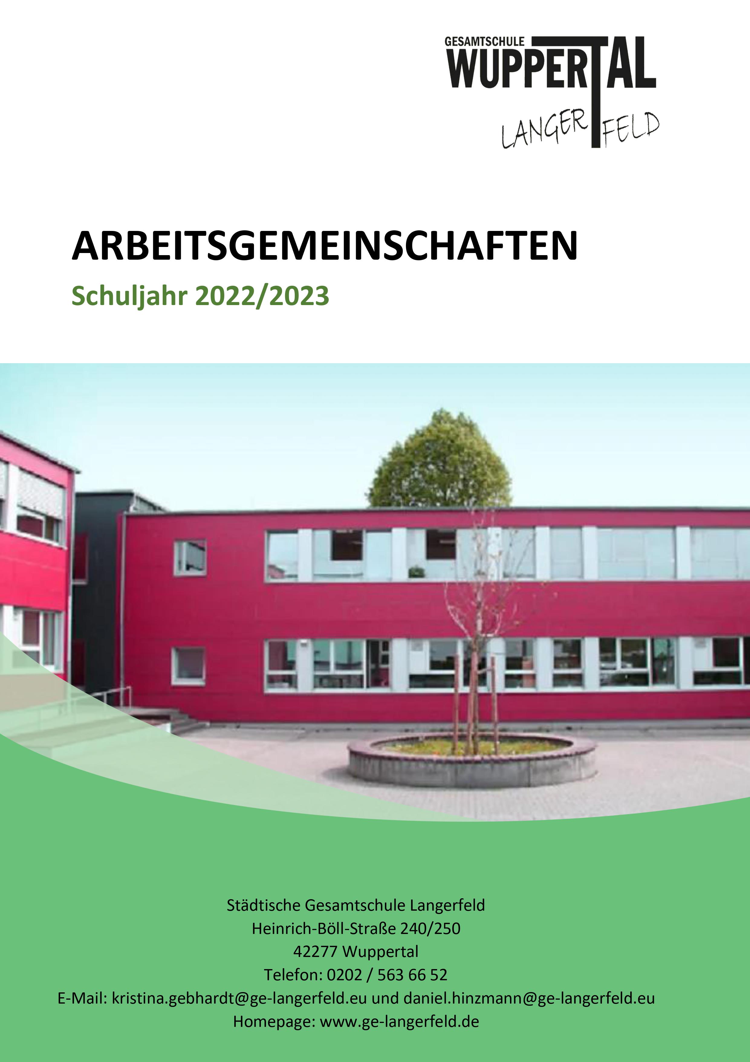 Wahl der Arbeitsgemeinschaften
