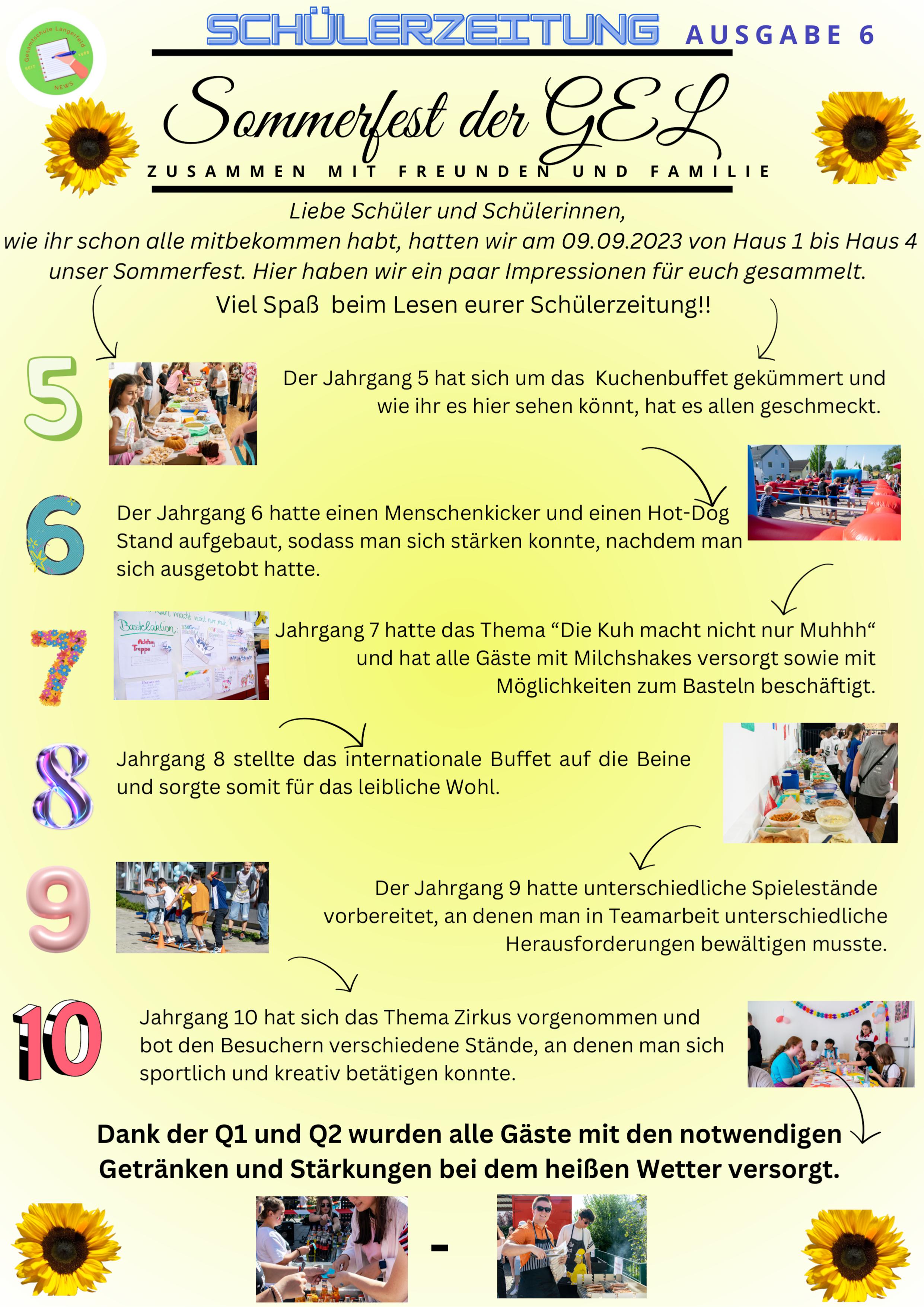 Sechste Ausgabe der Schülerzeitung