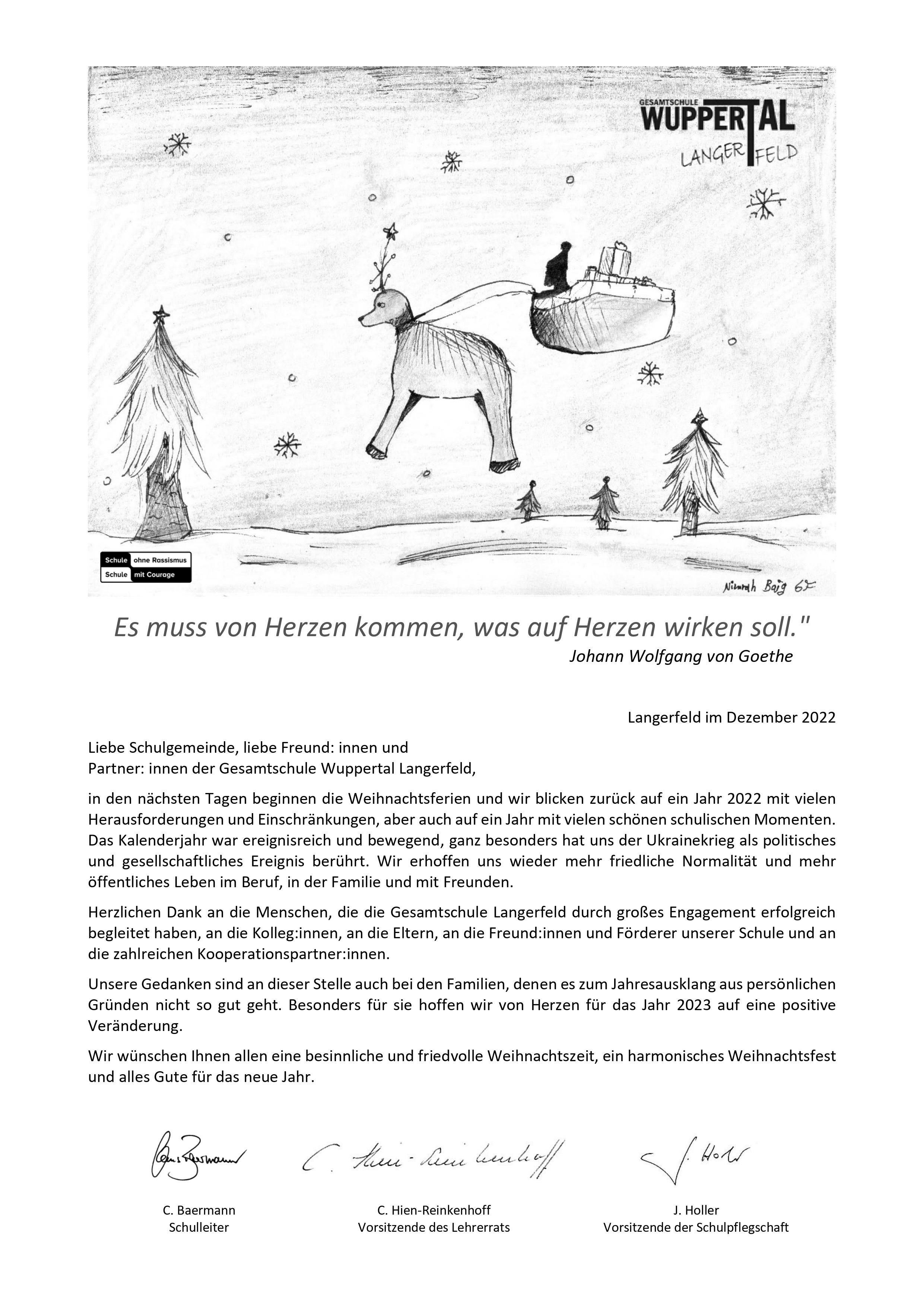 Weihnachtsgruß 2022