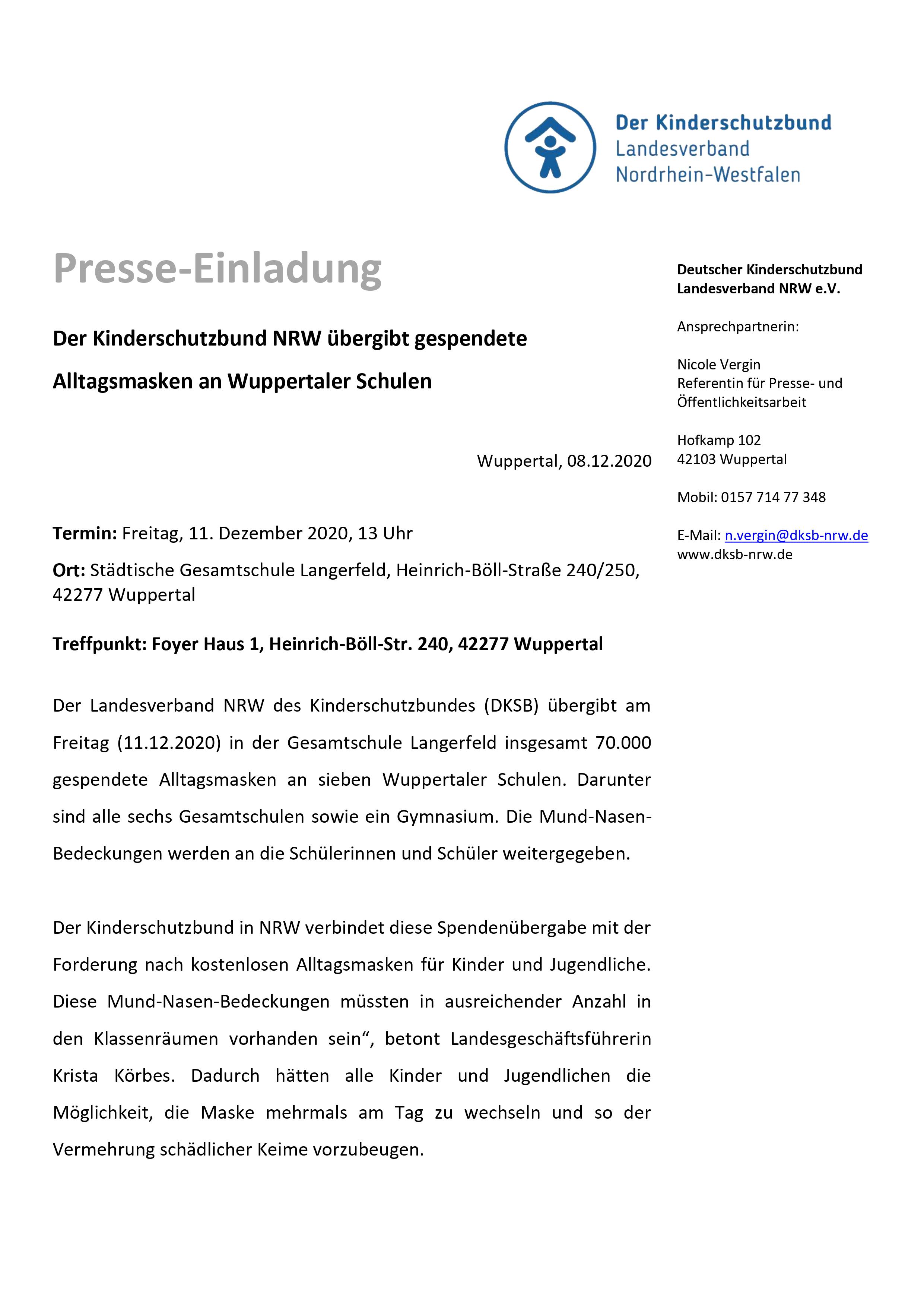 Spende vom Kinderschutzbund