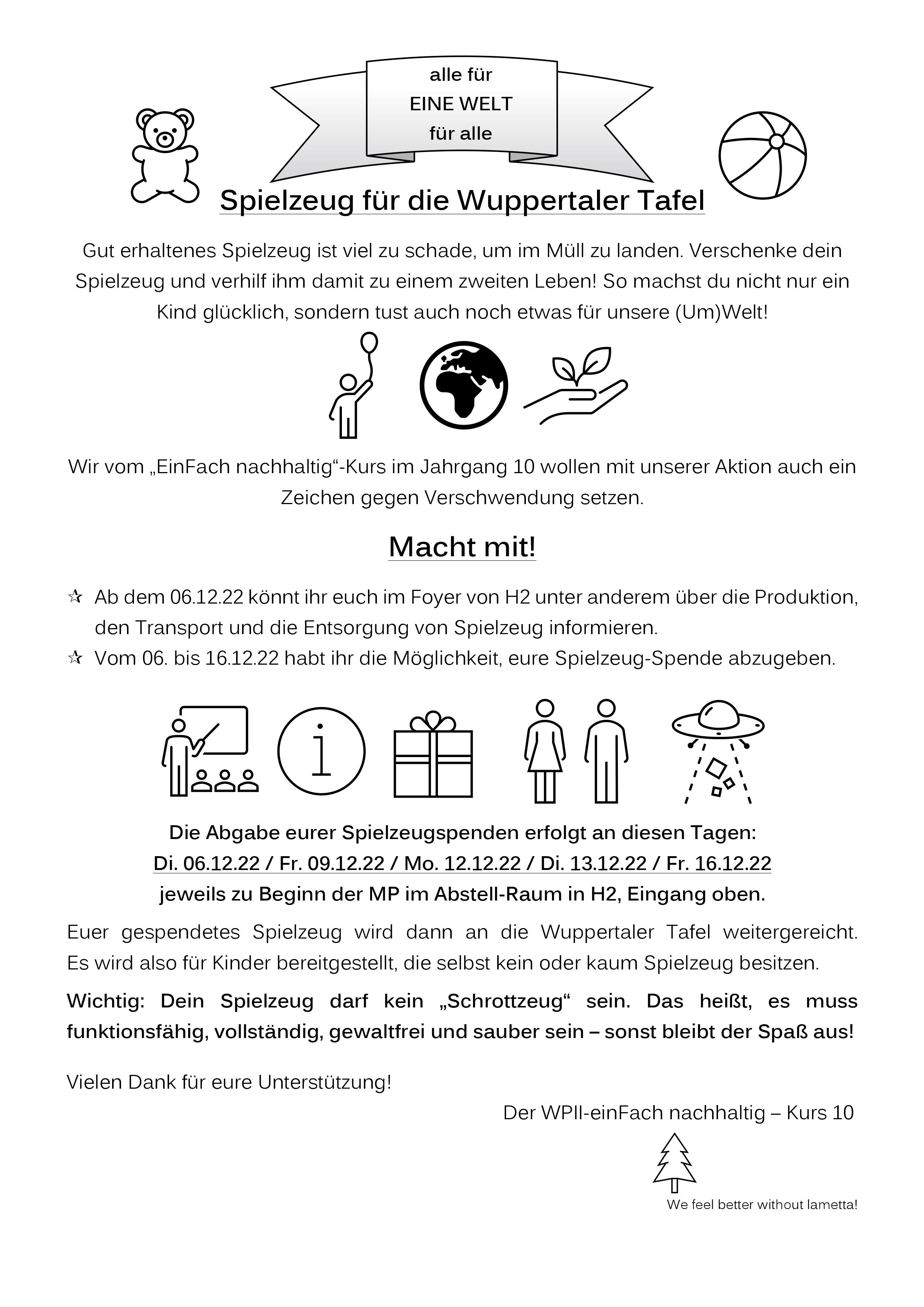 Spielzeug für die Wuppertaler Tafel
