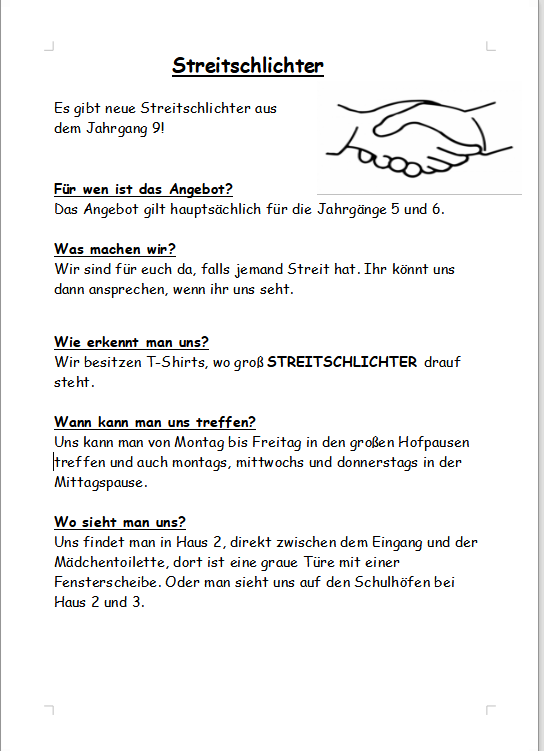 Streitschlichter! 