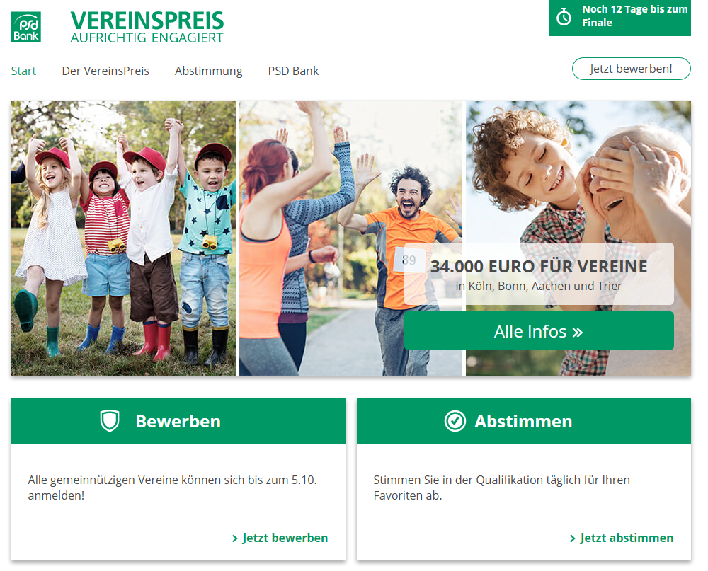 Teilnahme am Projekt der PSD Bank