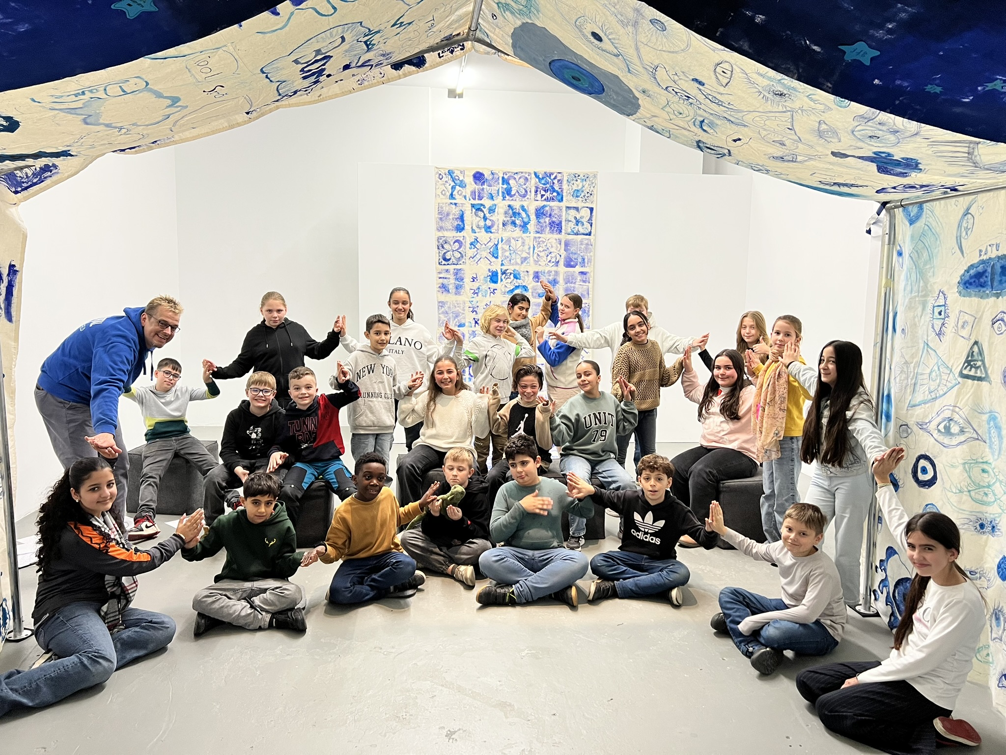 Klasse 5e auf großer Kunsterkundung