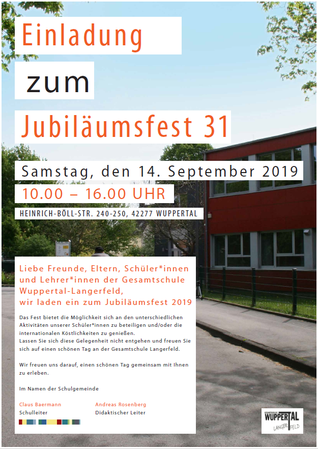 Schulfest 2019 (Jubiläum 31)